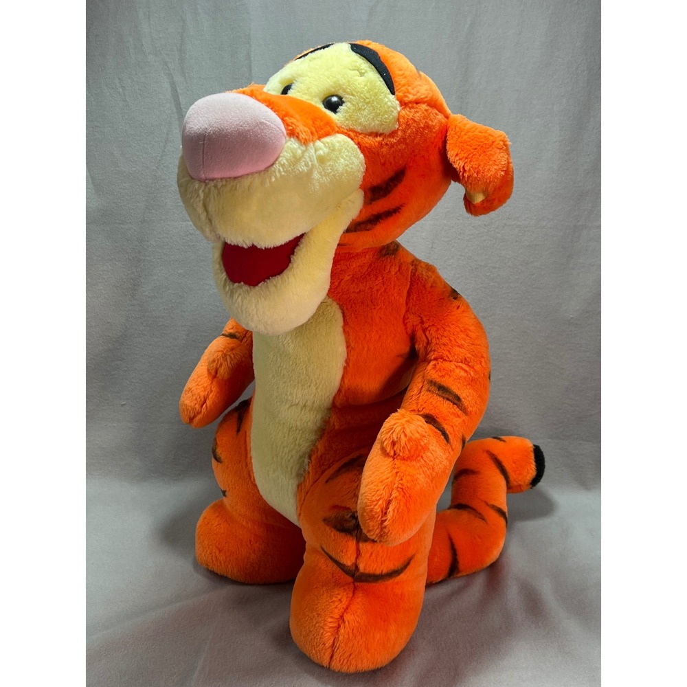 Disney Tigger Large Plush Orange Striped 90s Vintage Mattel Arco Winnie the Pooh